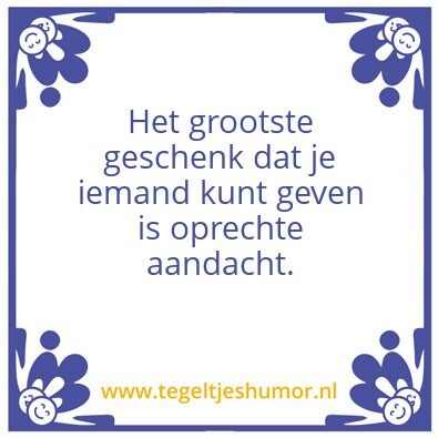 Tegeltje: Geschenk