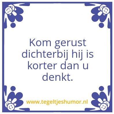 Tegeltje: Kort