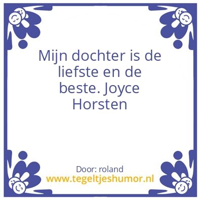 Tegeltje: Joyce tegeltje