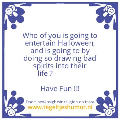 Tegeltje: “Halloween”