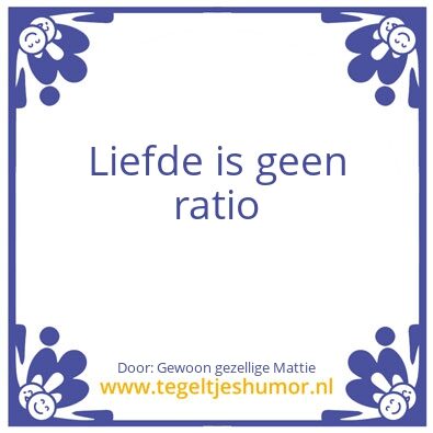 Tegeltje: Liefde