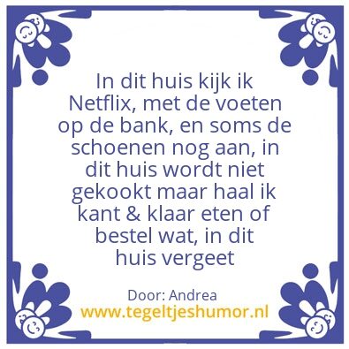Tegeltje: In dit huis