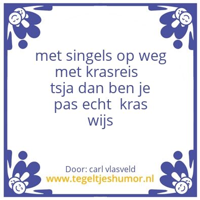 Tegeltje: reis genot