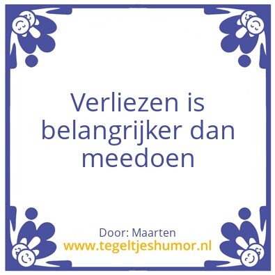 Tegeltje: Meedoen?