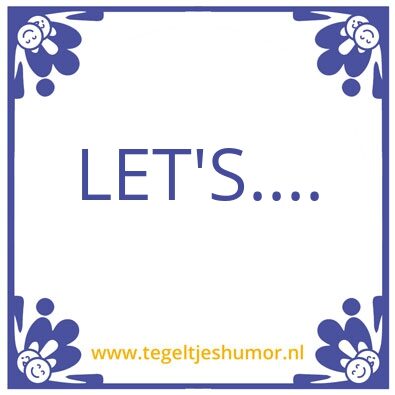 Tegeltje: Funny