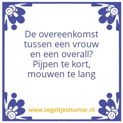 Tegeltje: Man -Vrouw
