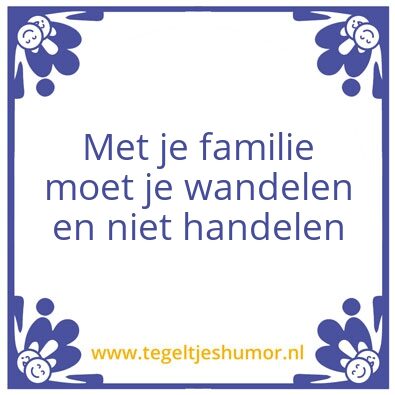 Tegeltje: fam