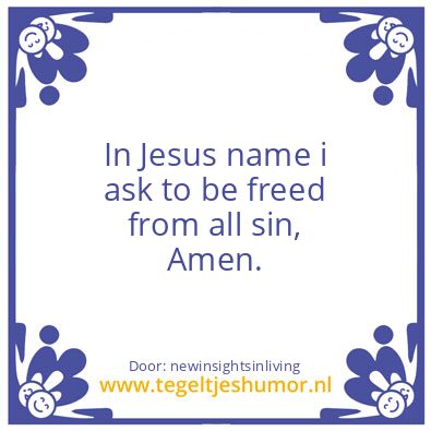 Tegeltje: In Jesus Name