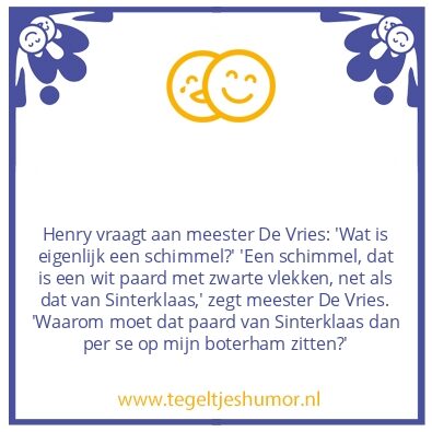 Tegeltje: Schimmel