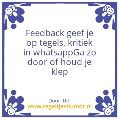 Tegeltje: Patrick Roolvink