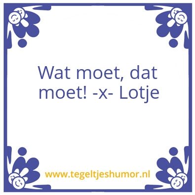 Tegeltje: Lotje