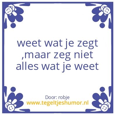 Tegeltje: poop