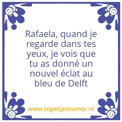 Tegeltje: Rafaela