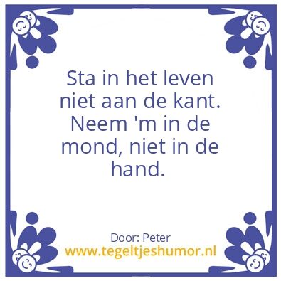 Tegeltje: Wijsheidje