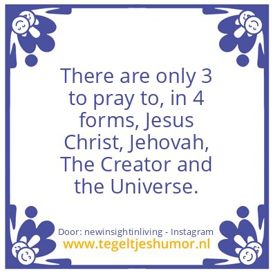 Tegeltje: When you pray,