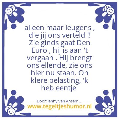 Tegeltje: Zie ginds komt Mark Rutte .. 1