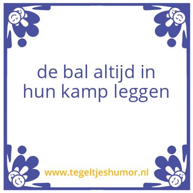 Tegeltje: bal
