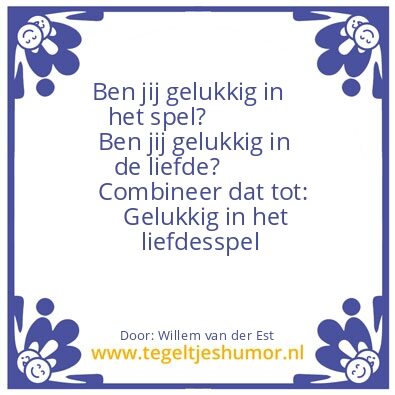 Tegeltje: combinatie
