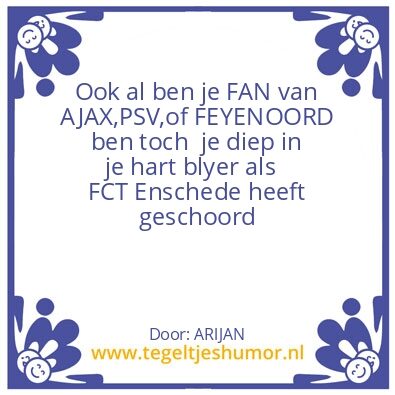 Tegeltje: twentehumor