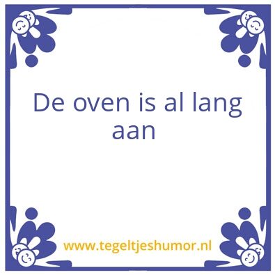 Tegeltje: Eten