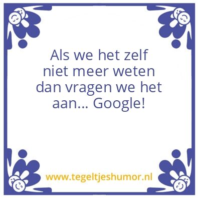 Tegeltje: Google