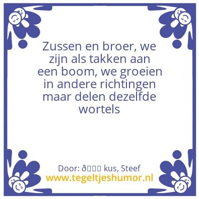 Tegeltje: Familie