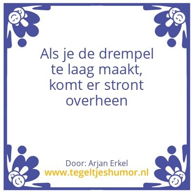 Tegeltje: Motivatie