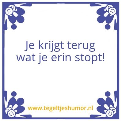 Tegeltje: Tegeltje