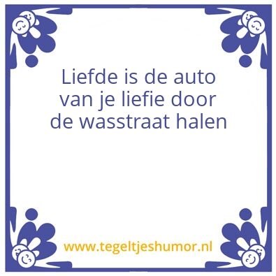 Tegeltje: Voor me lieffie