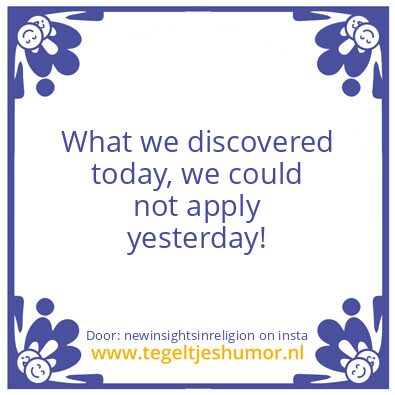 Tegeltje: Today.