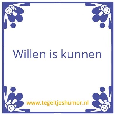 Tegeltje: just do it