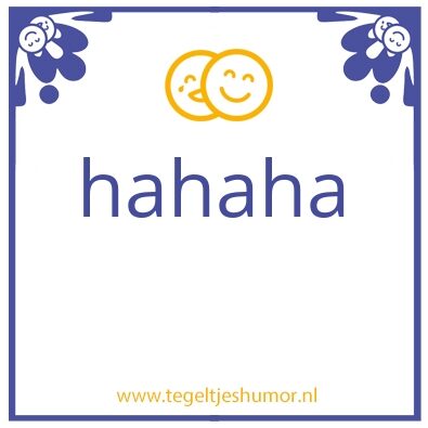 Tegeltje: lol