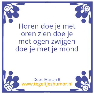 Tegeltje: Marian Borg