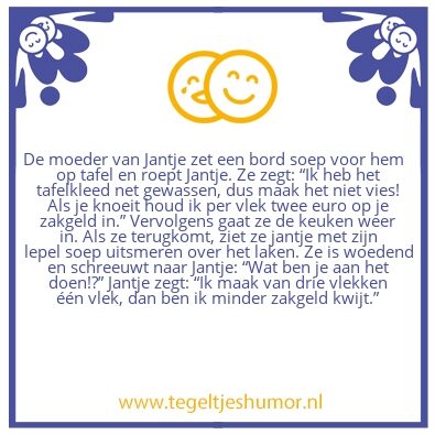 Tegeltje: Soep