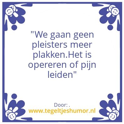 Tegeltje: .