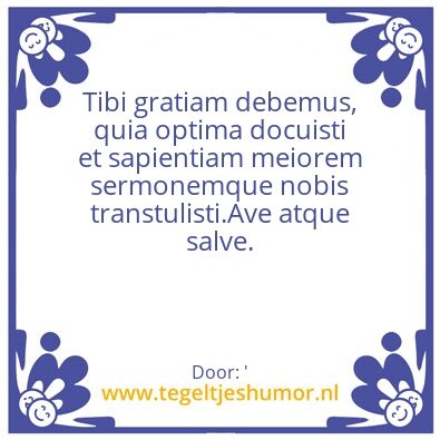Tegeltje: ‘