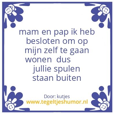 Tegeltje: doei !