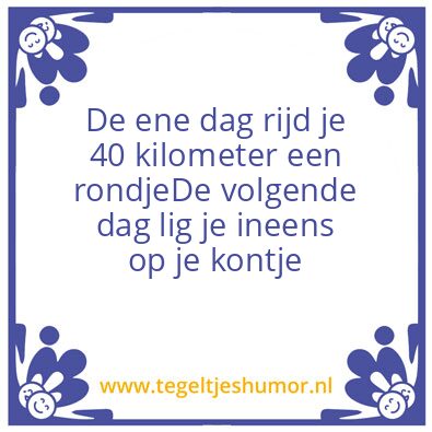 Tegeltje: Wielrennen