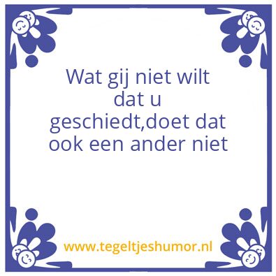 Tegeltje: Wijs