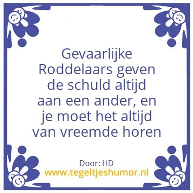 Tegeltje: Gevaarlijke Roddelaars.