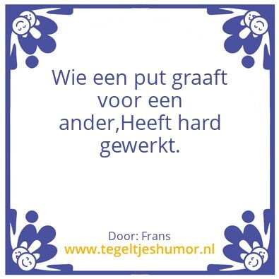 Tegeltje: Vlaams