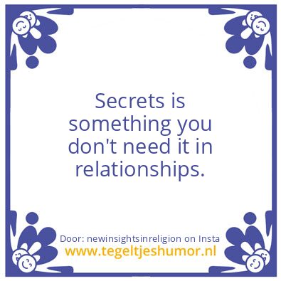Tegeltje: In My Opinion :