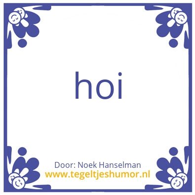 Tegeltje: tegel