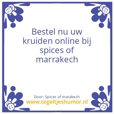 Tegeltje: Spices