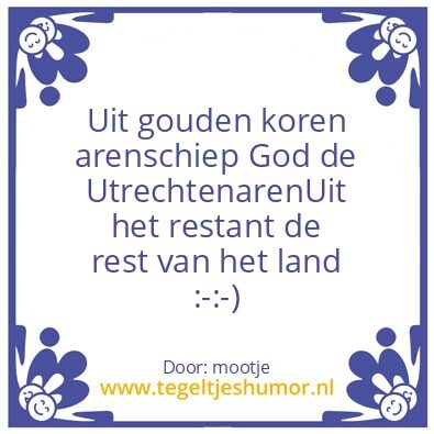 Tegeltje: Utrecht