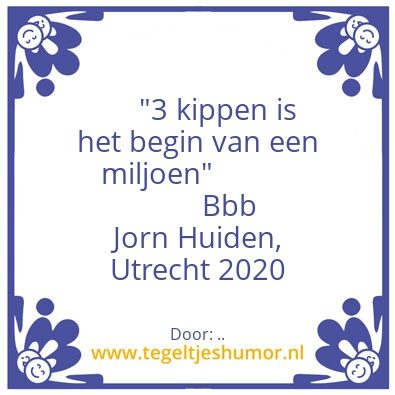 Tegeltje: ..