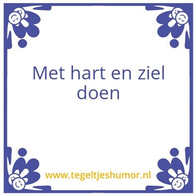 Tegeltje: Plezier