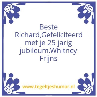 Tegeltje: Richard