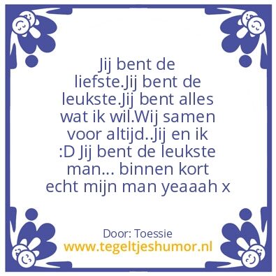 Tegeltje: Love