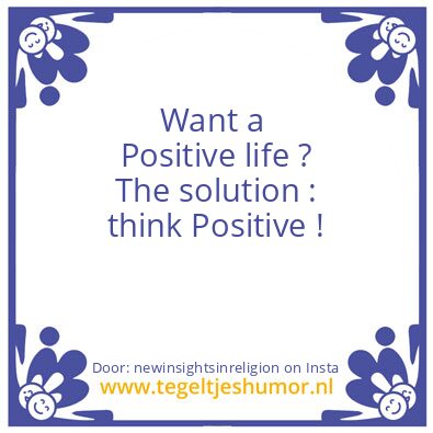 Tegeltje: Some people …